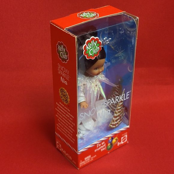 Kelly Doll Barbie Snow Sparkle Nia Doll Ornament Mattel 2003 - Picture 7 of 13
